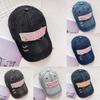 Denim Retro Washed Baseball Cap With Letter Embroidery Design For Use Outdoor