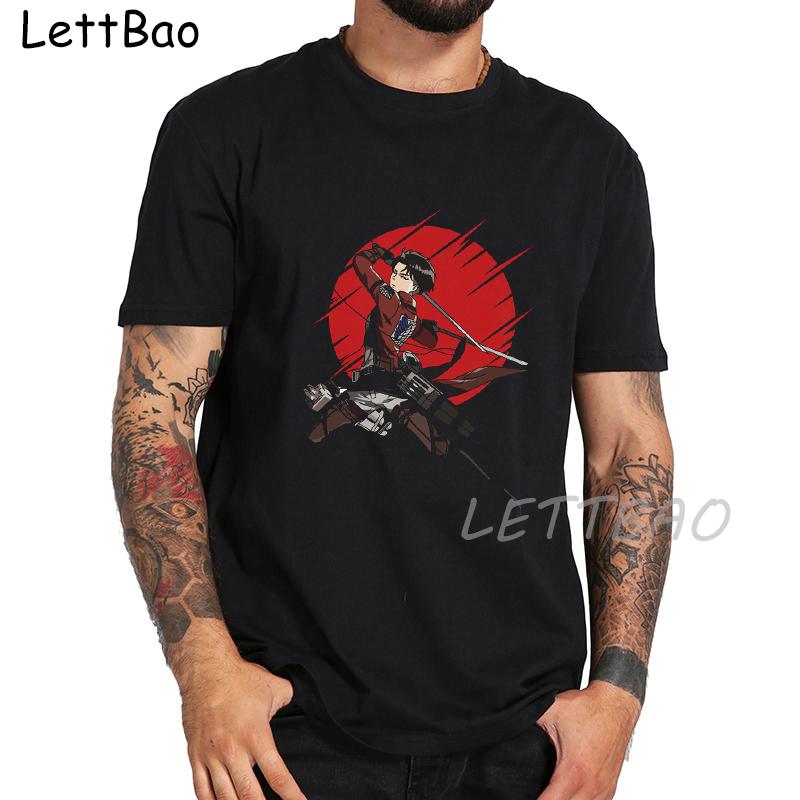 Mężczyźni Kawaii The Survey Corps koszulki z nadrukami japońskie anime atak na tytana T Shirt śmieszne