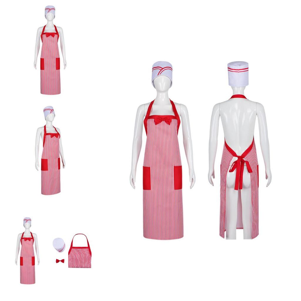 Street Style Cosplay Costume With Cotton Blend Fabric And Chef Hat For Anime Conventions