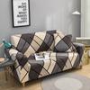 Potah na pohovku s potiskem Geometry Home Dekor Stretch Potahy na pohovku do obývacího pokoje Nešpinavé omyvatelné elastické pohovky