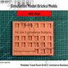 Micro-Landscape Mini Bricks: Handmade Sand Table Materials, Red Bricks, Wall Tiles, Mold Release, Cement, Small Buildings.