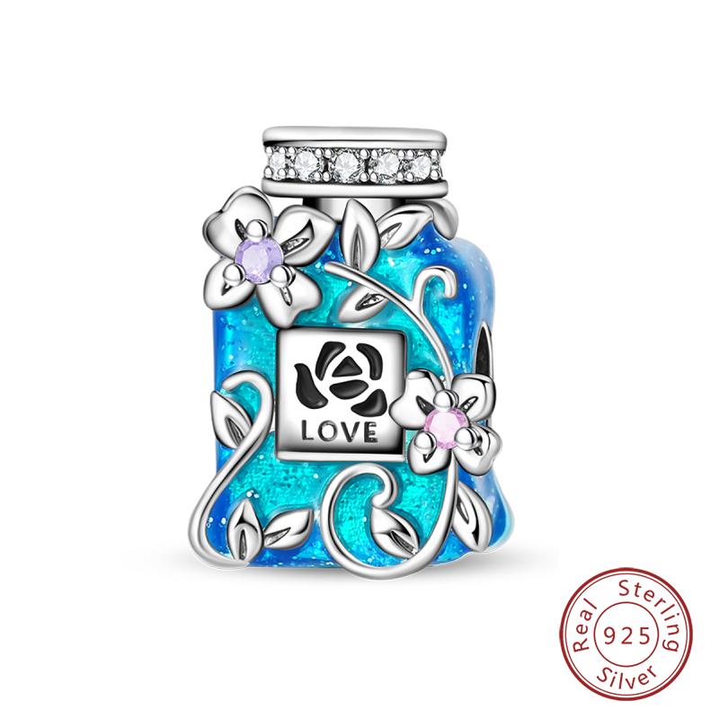 Copper Blue Purple Butterfly Perfume Bottle Starry Sky Air Balloon Charms Beads Fit Diy Bracelets Jewelry