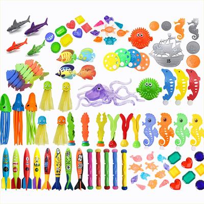 Diving Toy Plastic Kids Summer Float Swimming Pool Underwater Training Accessories Torpedo Seaweed Water Toys for Children TMZ