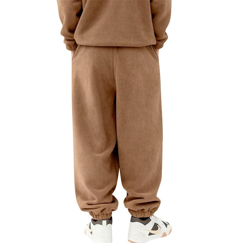 Autumn Winter Men'S Casual Pants American Style Youth Plus Size Fleece-Lined Sweatpants Trendy Brand Versatile Thickened Pants For Men