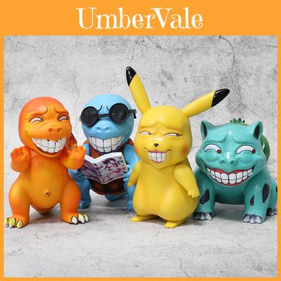 Limitierte Pokémon-Figuren mit verspielten Gesichtsausdrücken aus farbechtem PVC