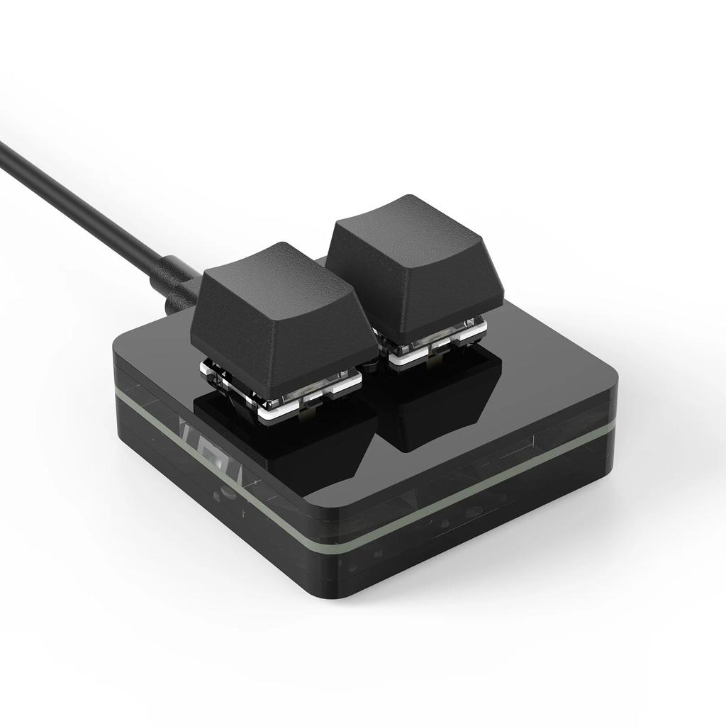 USB-C Customized Keyboard Mini Copy Paste 2 3 6 Keys Knob with LED RGB Light Mechanical Hot Swap Programmable Macro Keypads