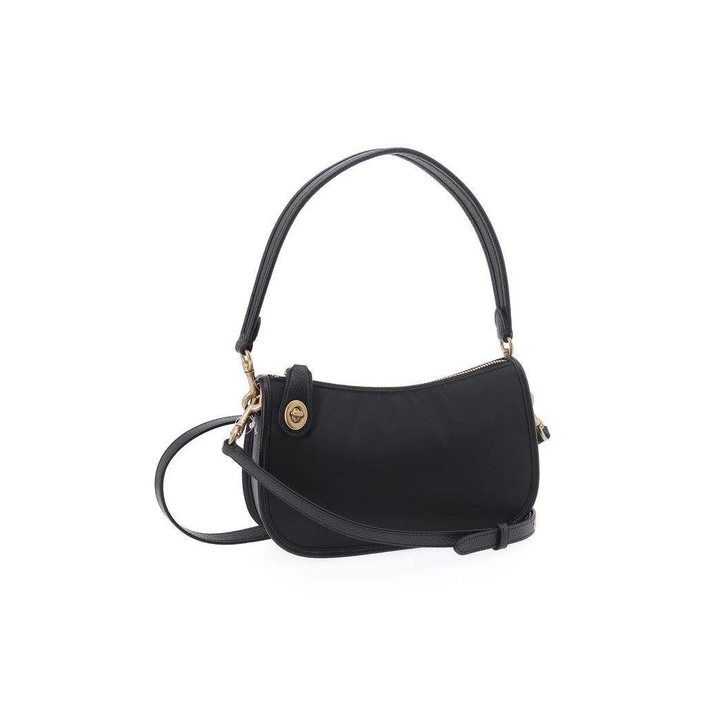 Coach C1982 Lora Crossbody Bag Crossgrain Leather Black C1982-B4BK