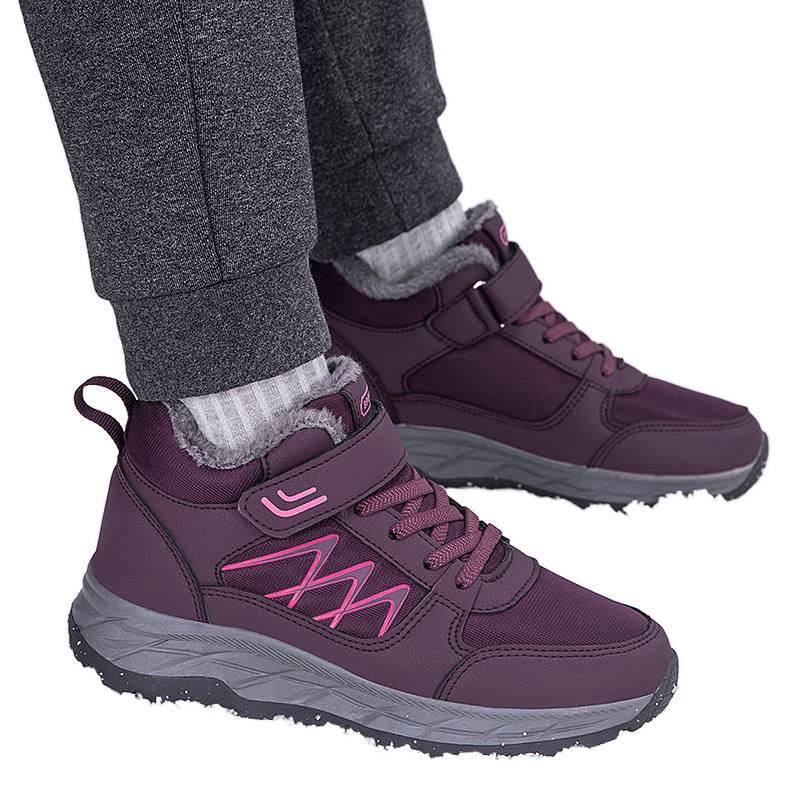 High-top Large Cotton Shoes, Winter Velvet Thickened Shoes, Medium Sports Walking Shoes