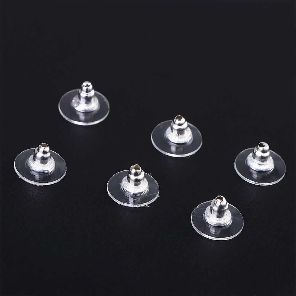 Findings Clear Accessories Fashion Earring Pads Earring Back Stoppers Ear Stud Backs Stopper Plugs
