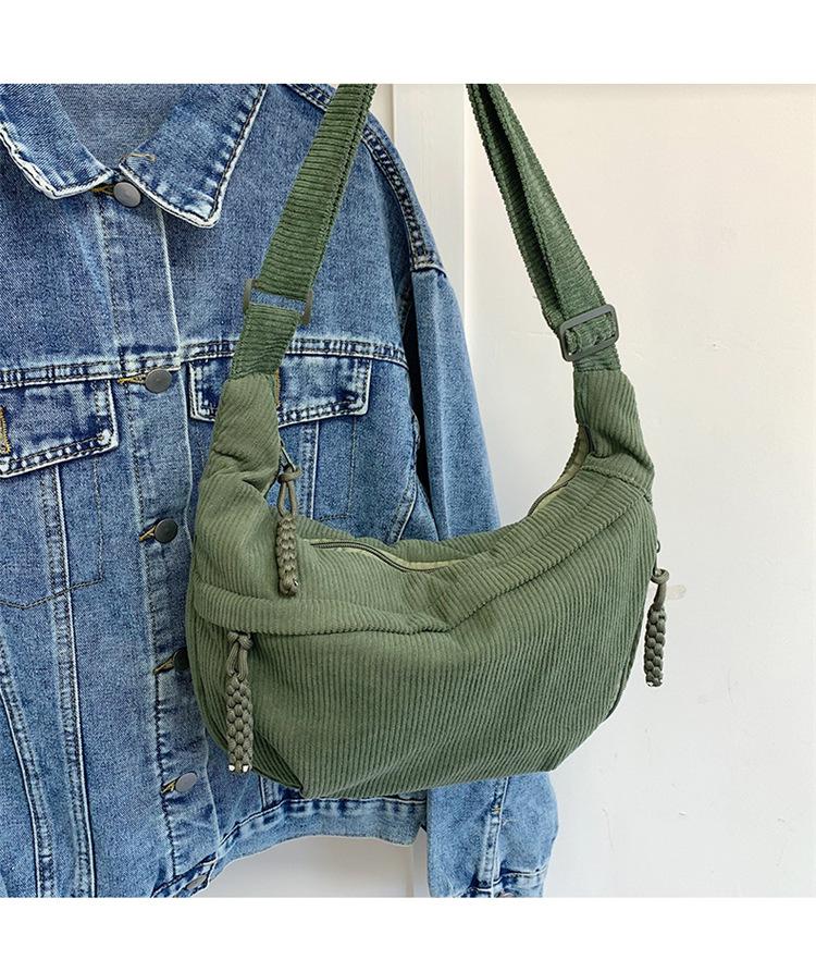 2025 Spring New Simple Large-capacity Messenger Bag Female Student Small Satchel Sports Versatile Backpack Dumpling Bag