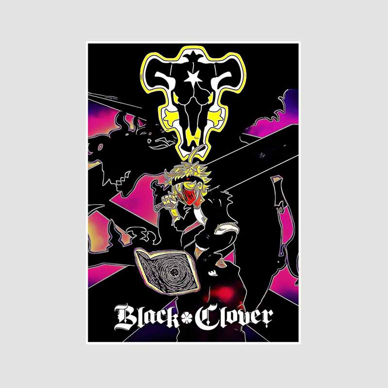 DIY Bar Home Decor Mural White Paper Classic Anime Black Clover Yami Posters HD Prints Living Room Decoration Painting Pictures Gifts
