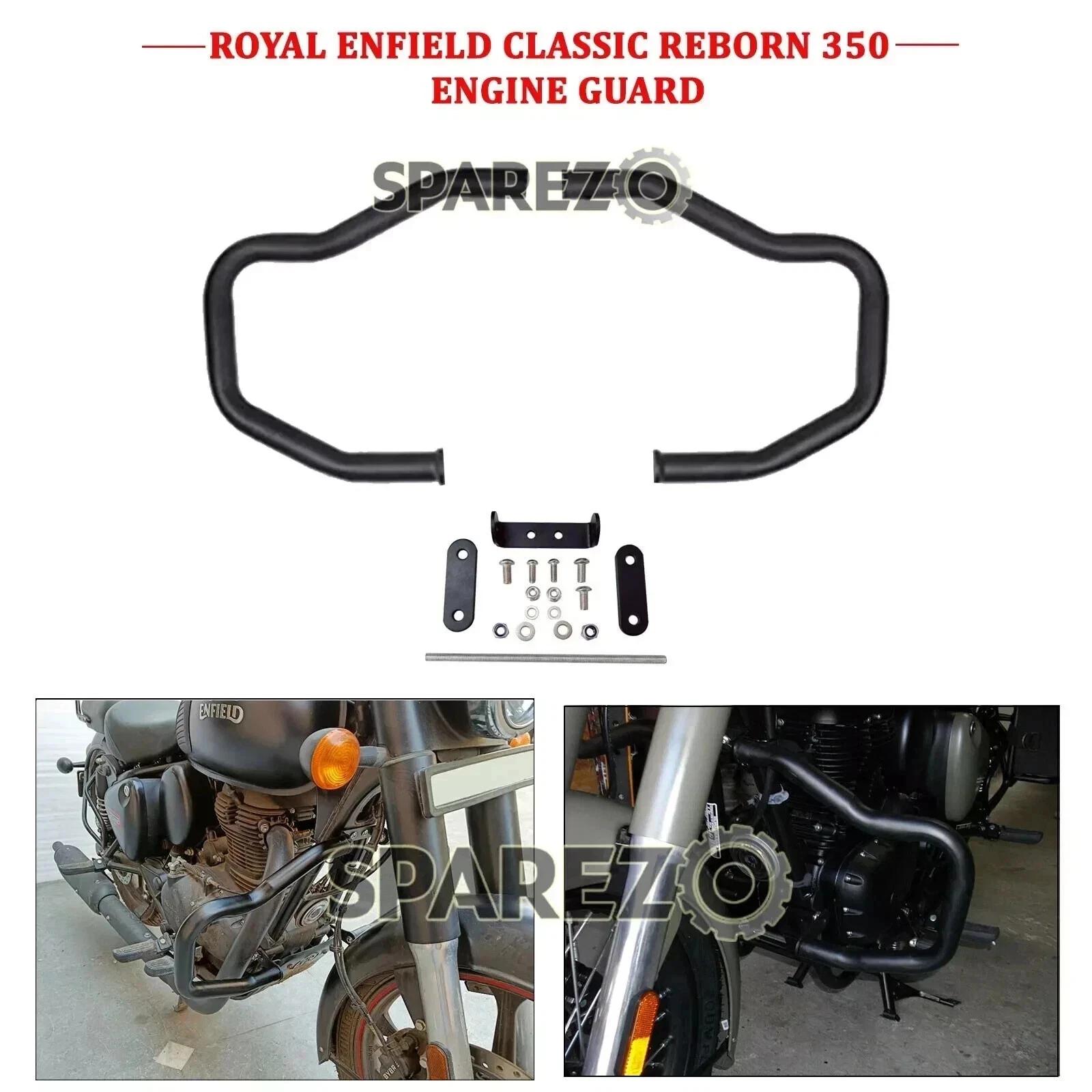 

Black Engine Guard Crash Bar Guard Fit For Royal Enfield New Classic Reborn 350