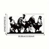 1 Pezzo Decorazione Murale di Pollo in Metallo Rustico Ornamento da Fattoria Arte per Interni Esterni Casa Giardino Appeso Regalo