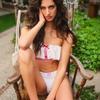 Women's Polka Dot Bandeau Bikini with High-End Ruffles - Perfect for Vacation and Hot Springs