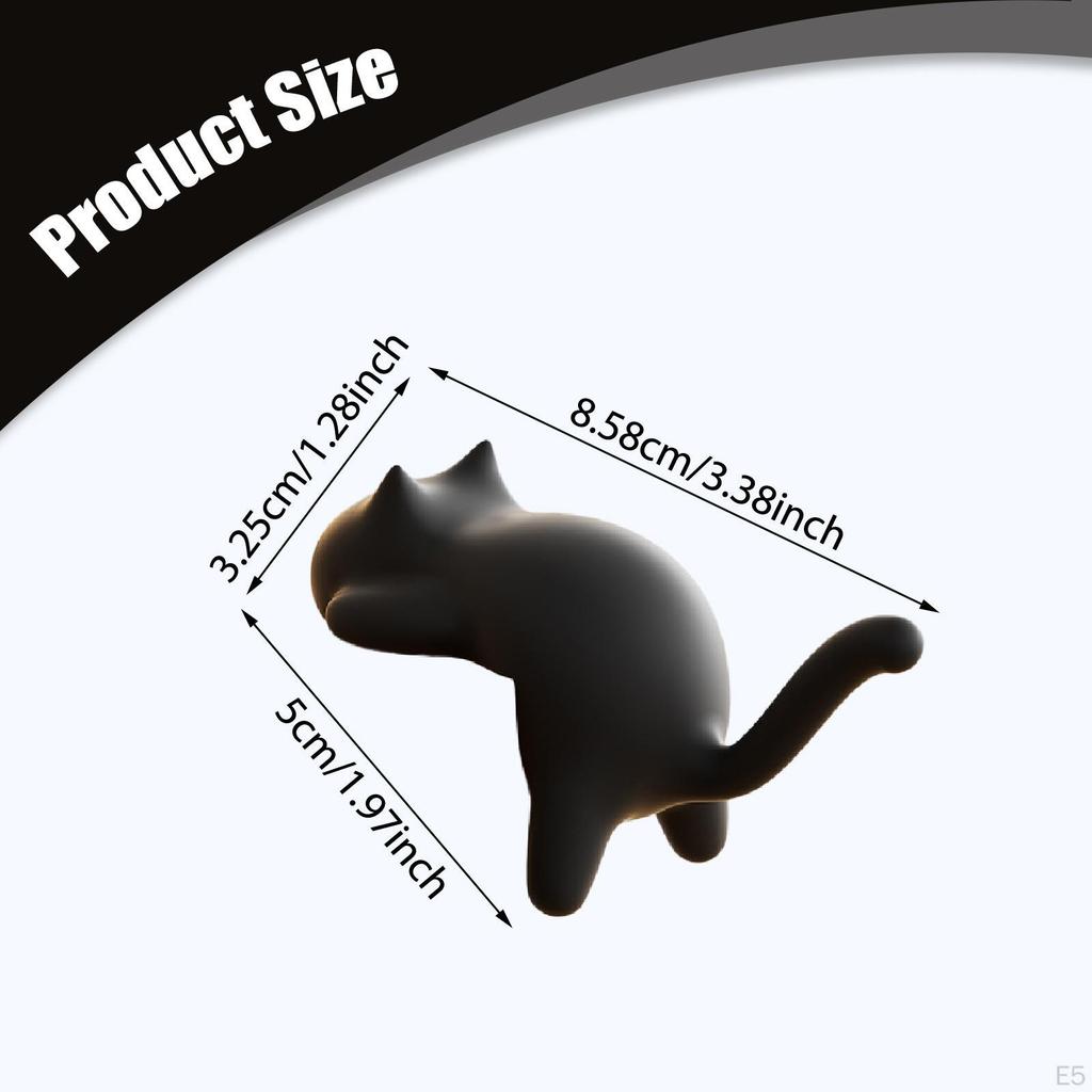 Cat Hook for Desk Edge Handbag Hanger Multipurpose Practical Self Sticky Table Meeting Room