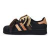 Adidas Originals SUPERSTAR Slip Resistant Low top Skateboard Shoes Unisex Black Brown EG4959(Team462-)