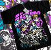 Jojo's Bizarre Adventure T-shirt Anime Manga Graphic Design Shirt Tee All Size Unisex T-Shirt