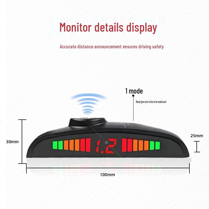 24V Van Excavator Radar: No-Drill, Hanging Probe with Human Voice Alert