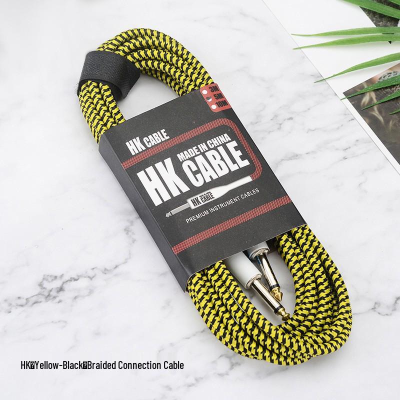 Gitarren-Rauschunterdrückungs-Nylon-Geflecht-Effektpedal-Verbindungskabel für E-Gitarren und Akustikgitarren