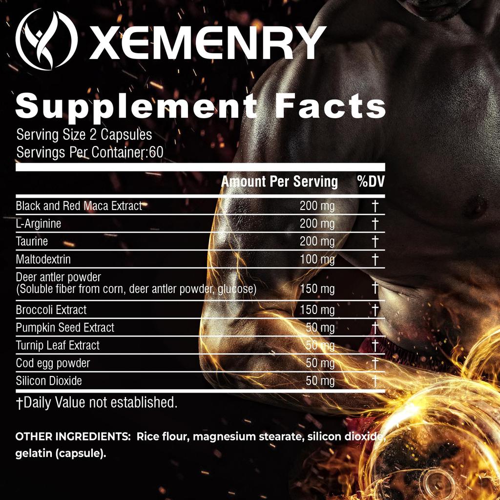 XEMENRY - Maca Extract Capsules - Energy