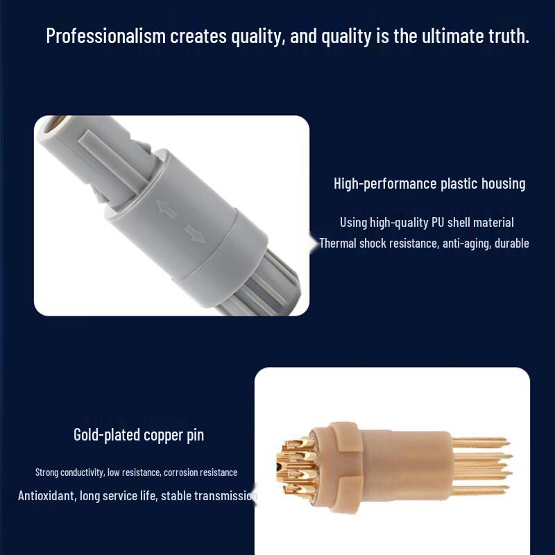 LEMO Compatible P-Series Medical Push-Pull Connector