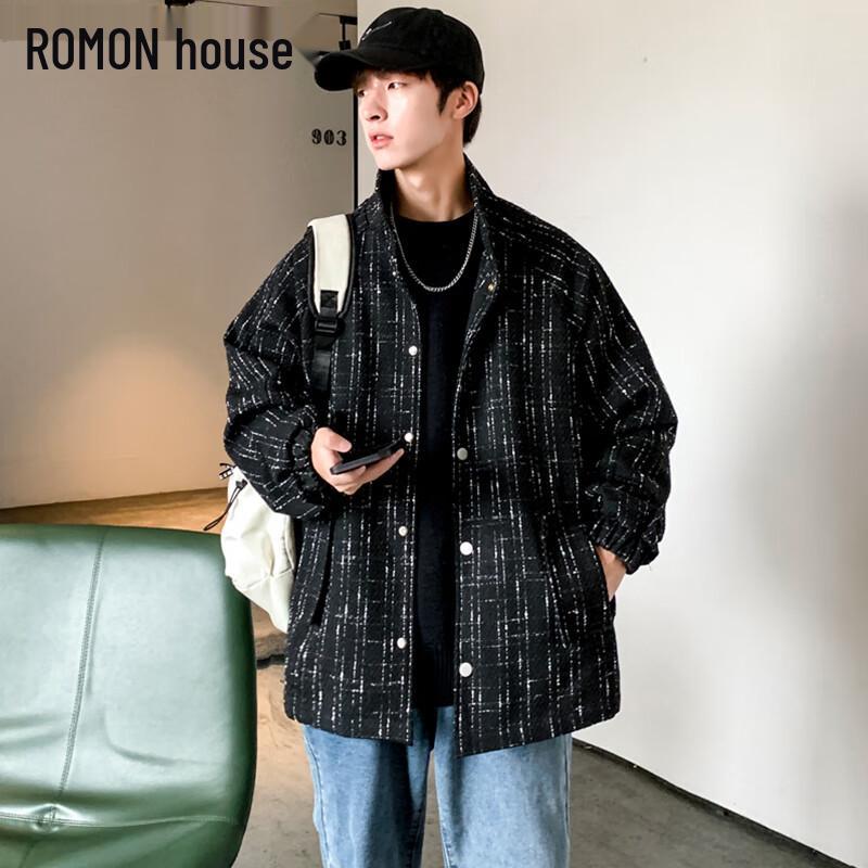 

Romon Men s Business Casual Loose Jacket M
