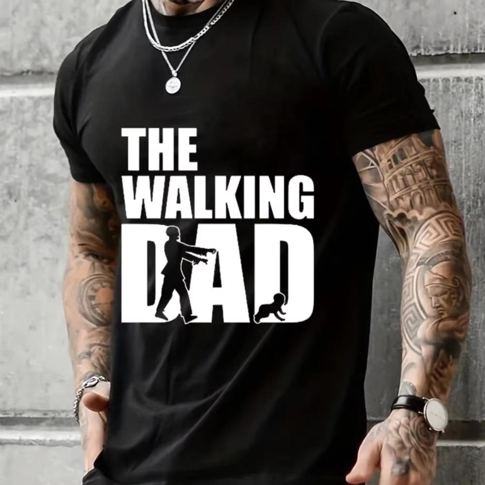 

Stylish Men s T Shirts The Walking Dad Printed Tshirt Hip Hop Blouse Men s Sportswear T Shirt Men Harajuku Tops Short Sleeve Tee XXXXXL чёрный