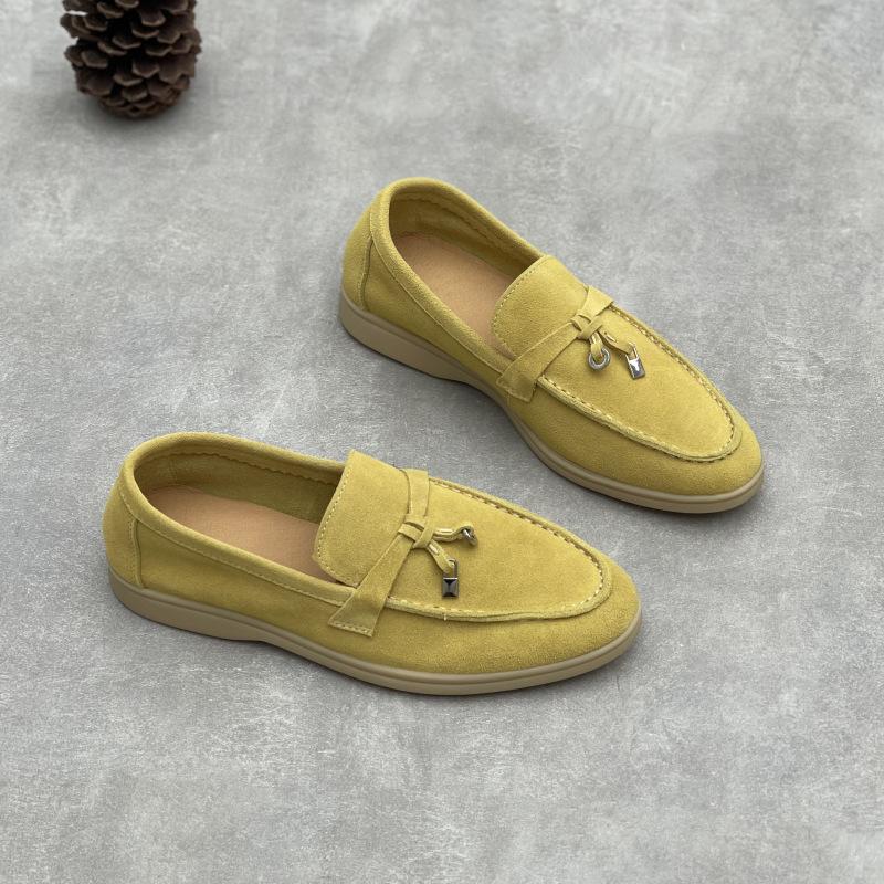 

Новые ретро-ленивые туфли изготовлены из мягкой кожи и представляют собой плоскую, удобную одинарную туфлю, которую можно носить на одной ноге. 40 жёлтый