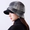 Women S Striped Ear Flap Cap Vintage Adjustable Autumn Winter