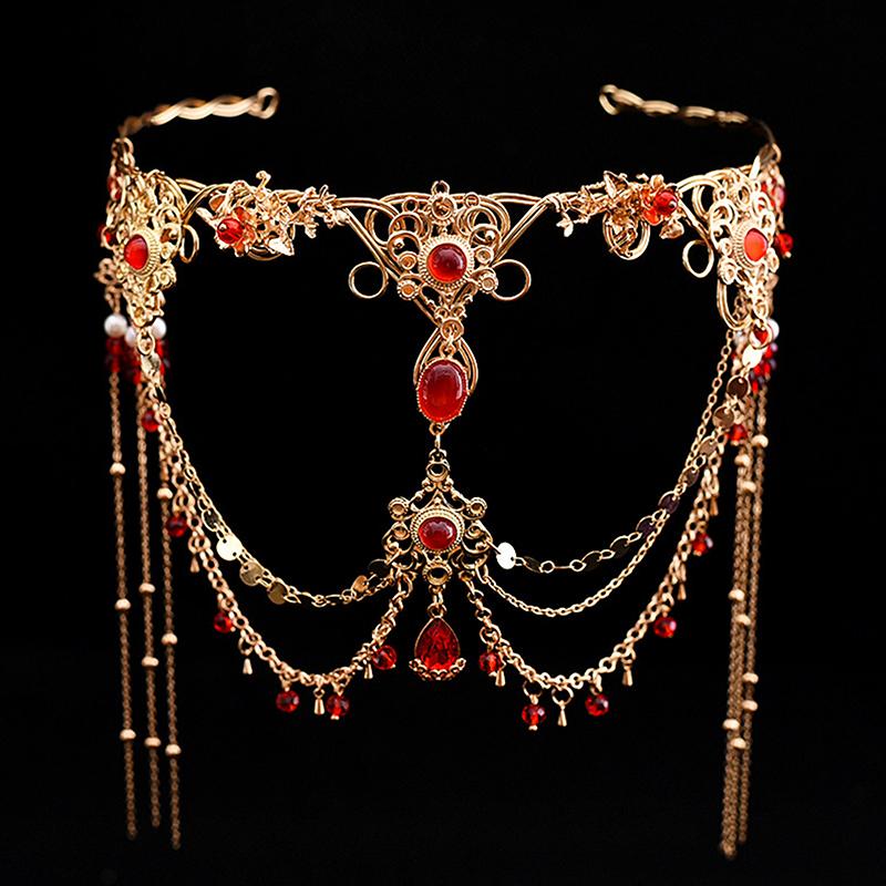 Handgefertigtes Süßes Hochzeits-Kopfschmuck Braut-Kopfkette Haarschmuck für Frauen Stirnband-Accessoires