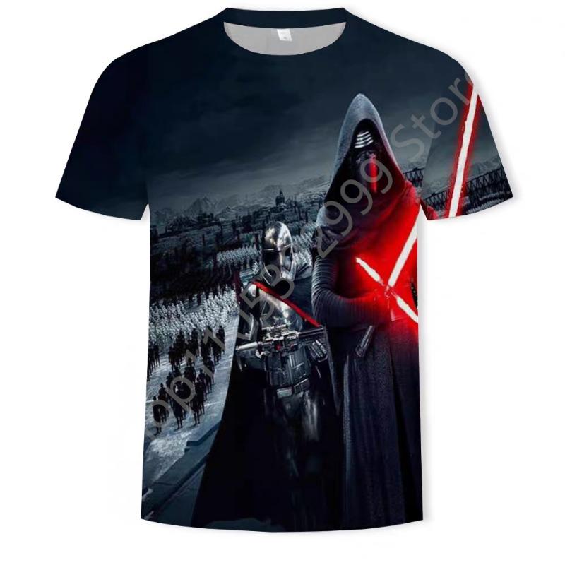 3D Quick Drying Short Sleeve Men's T-Shirt Star Wars 50th Anniversary Adult & Children's Parent-Child T-Shirt