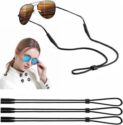 Eyeglasses Holder Strap - 3 Pcs Adjustable Eyewear String Lanyard Retainer - Sunglasses Strap for Men, Women and Kids