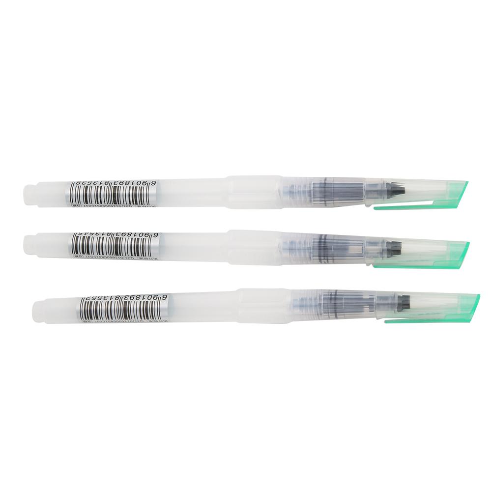 3Pcs Water Storage Pen Transparent Nylon  Watercolor Paint Brush Stationery Art Supplies
