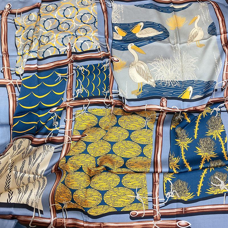 

Персонализированный квадратный шарф из шелкового атласа - Элегантный принт граффити для дам 110x110 cm