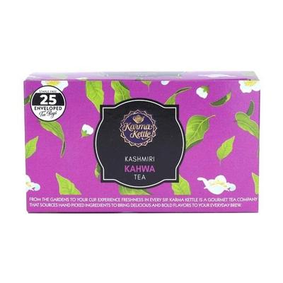 Karma Kettle Thé Kashmiri Kahwa, 25 sachets de thé sans agrafes