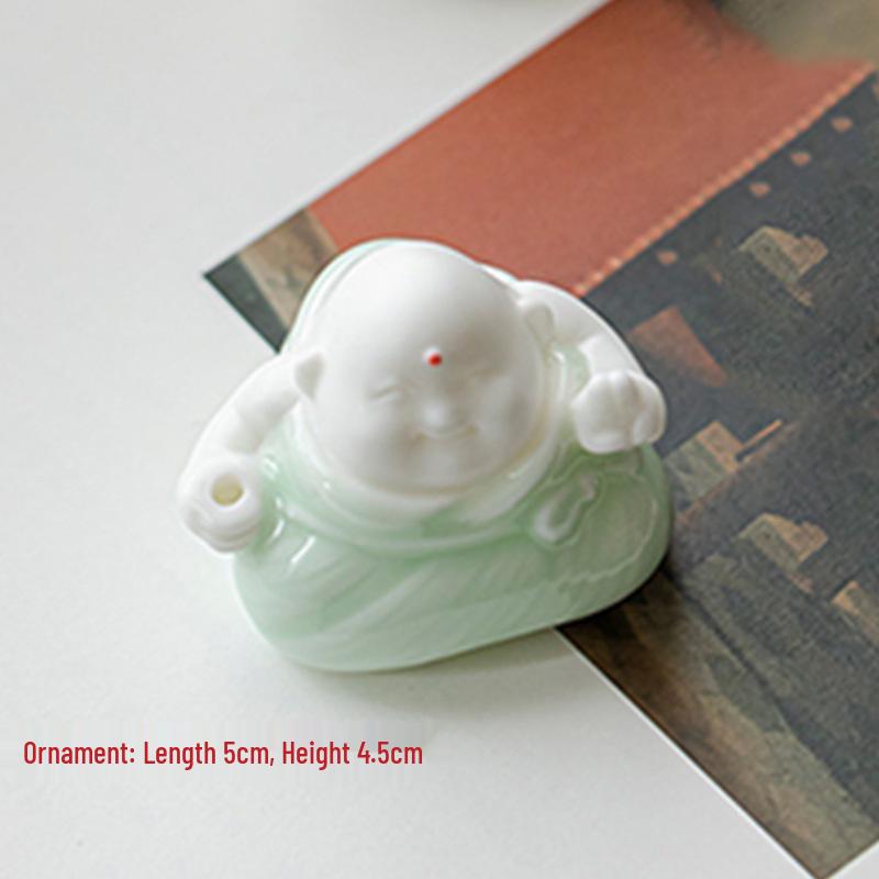 Creative Zongzi Ceramic Incense Holder - Indoor Incense Burner and Dragon Boat Festival Ornament Souvenir.