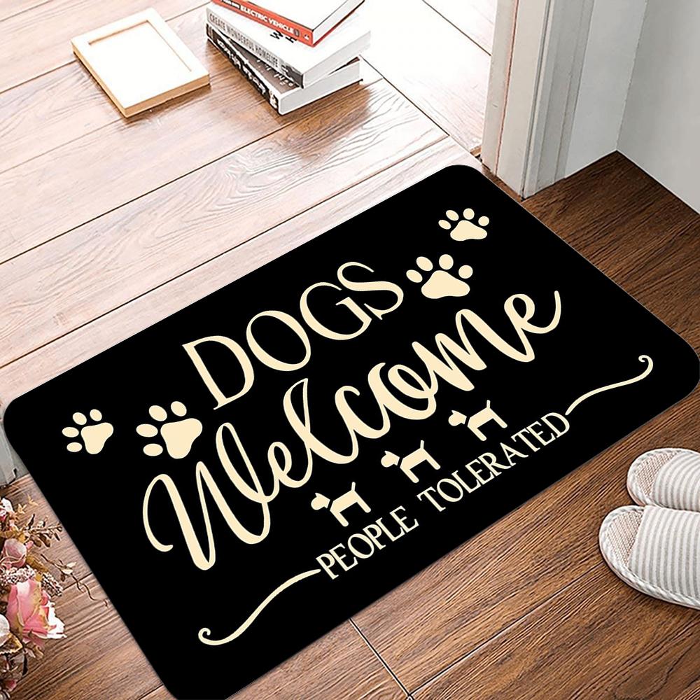 Black Carpet Stain-Resistant Doormat Fun Welcome Mat Outdoor Carpet Living Room Carpet Rug For Bedroom Home Decoration