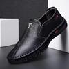 2026 Spring Men's Casual Leather Shoes: Trendy, Versatile, Low Heel Fashion for Any Occasion