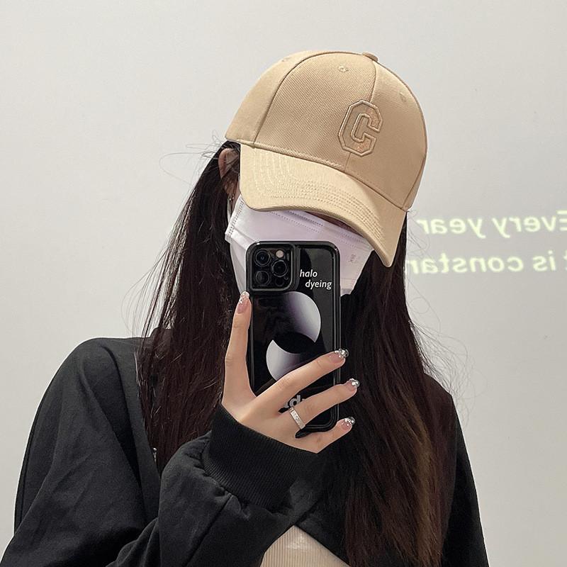 Cotton Simple Adjustable Baseball Hat For Women Summer Sun Cap Protection