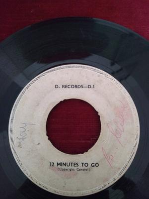 7inch Record DUKE REID GROUP  HORTENSE ELLIS  Twelve Minutes To Go  Midnight Tra D2 D. Records 1962 UK Reggae Ska  Dub Used