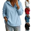 Felpa con cappuccio casual da donna, vestibilità larga, manica lunga, colore, con tasche, per autunno inverno