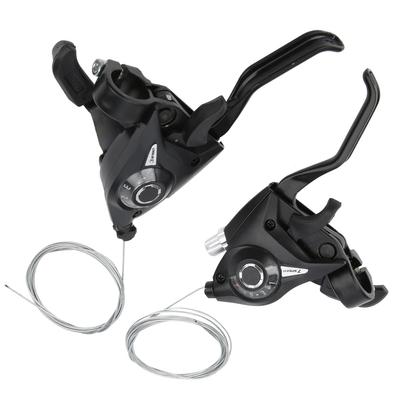 1Pair 3x7 21 Speed Bicycle Brake and Shifter Levers Combination Set with Gear Shift Cable