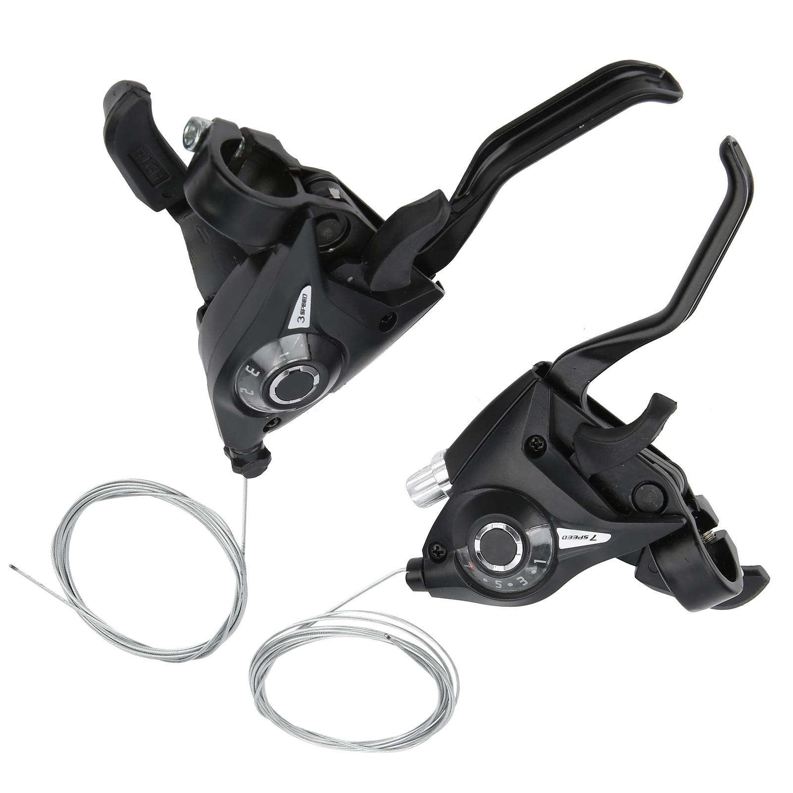 

1 пара 3x7 21-скоростных велосипедных тормозных рычагов и рычагов переключения передач с тросом переключения передач