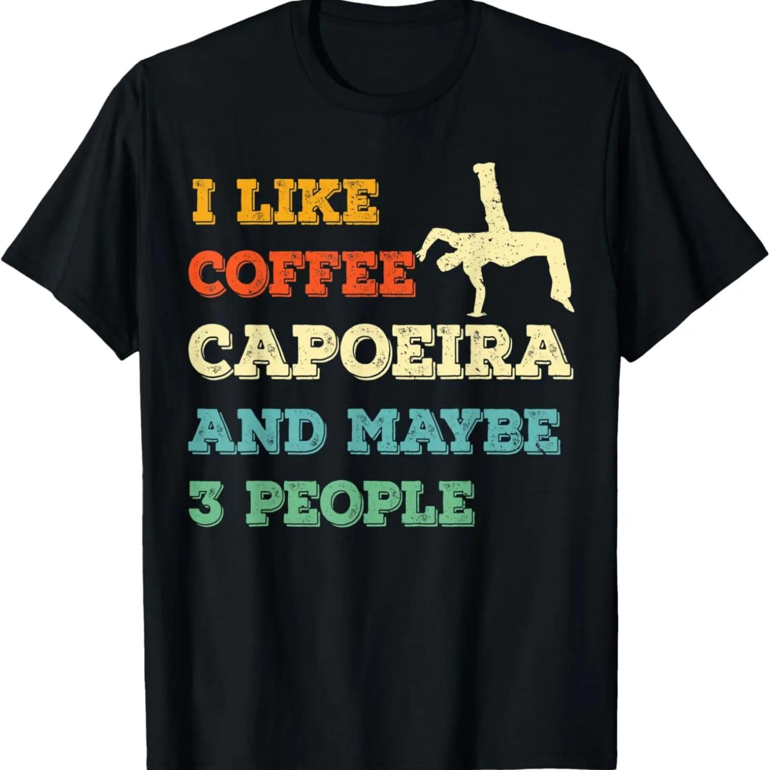 

Capoeira brazil dance martial art- MMA & Coffee Retro theme T-Shirt XXXXXL чорний