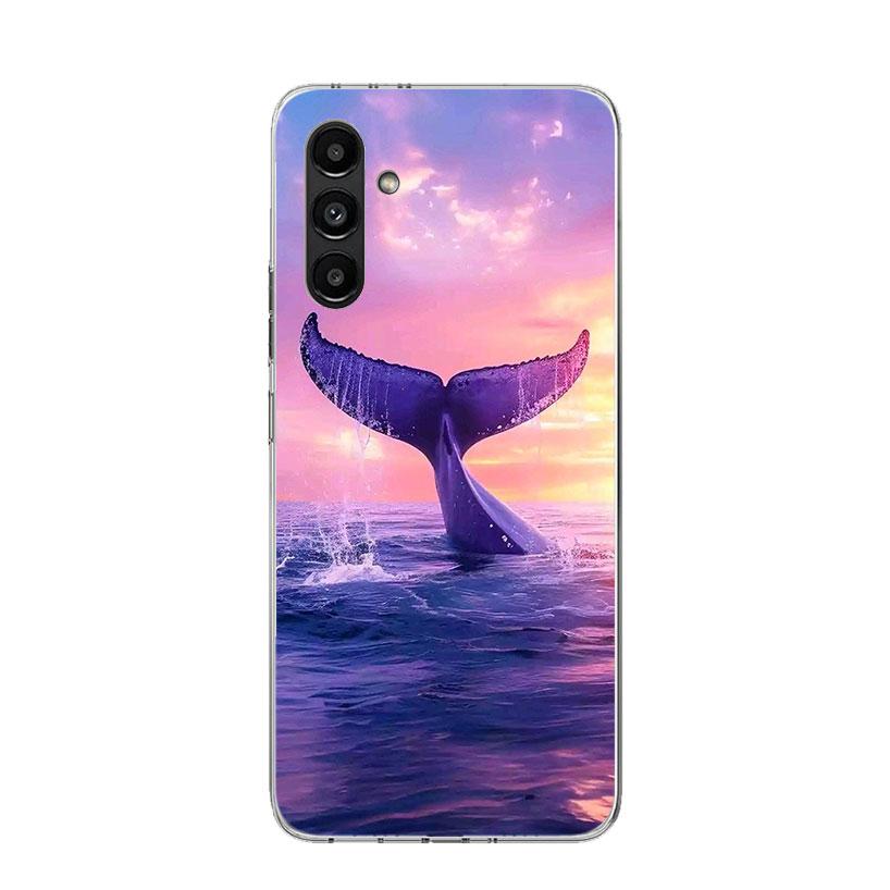 Humpback Whale Sea Giant Phone Case For Samsung Galaxy A17 A16 A14 A15 A13 A57 A56 A54 A55 A53 A37 A36 A34 A35 A33 A26 A24 A25 A
