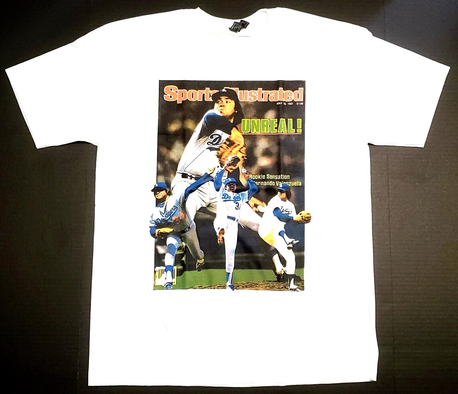 

Fernando Valenzuela T-shirt Fernandomania 34 Los Angeles Baseball Tee Men s New XL