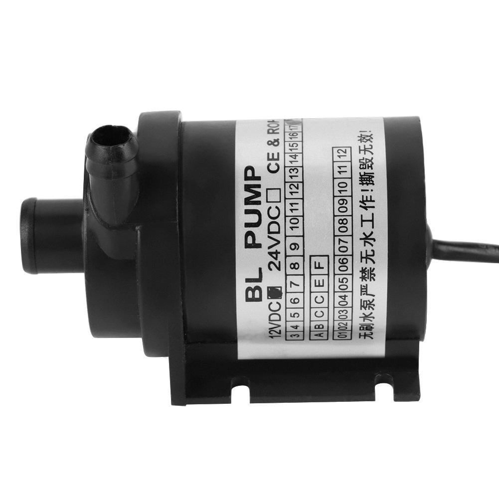 DC 12V 18W Black High Temperature Resistance Circulation Low Noise Brushless Water Pump