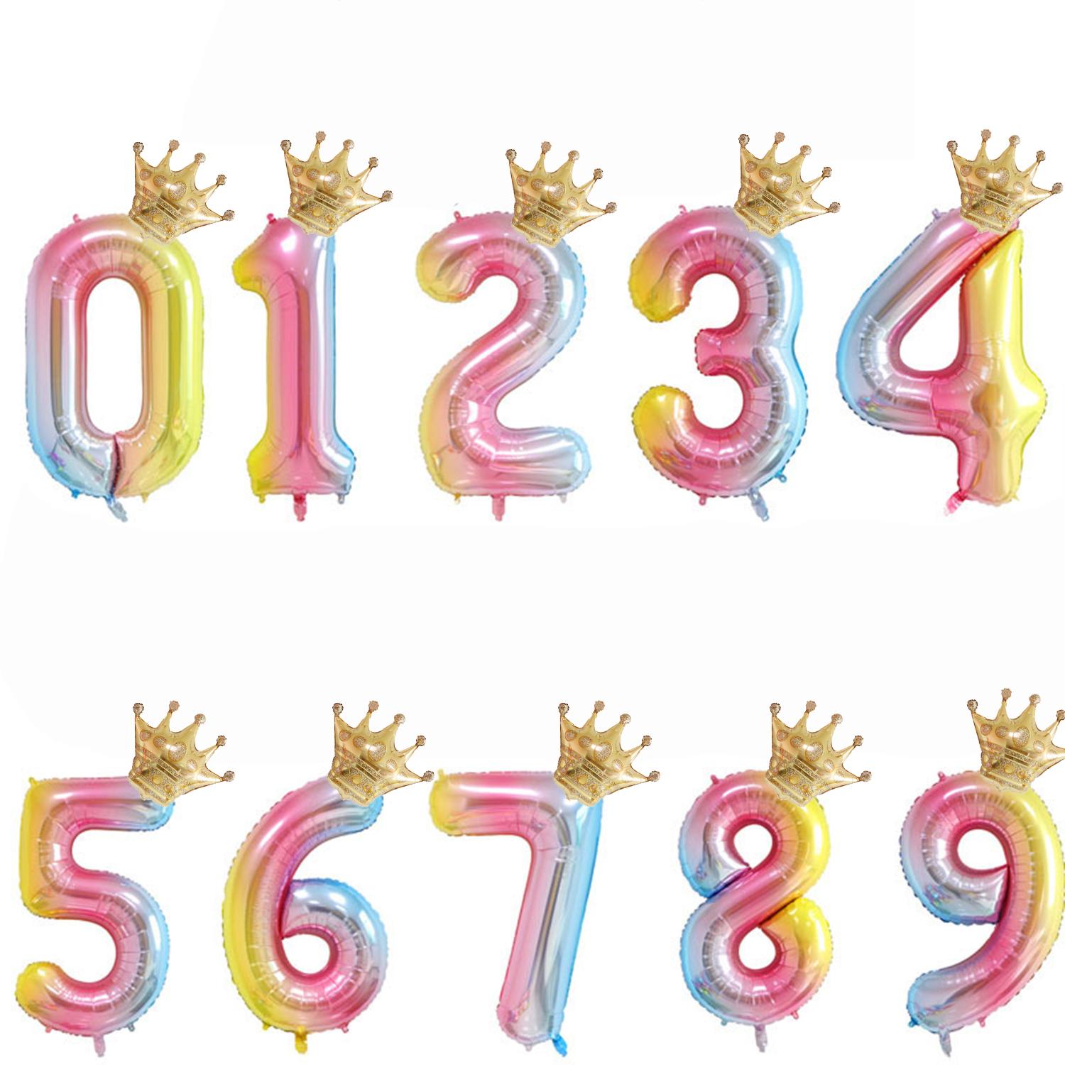 

1 шт. номер + 1 шт. повітряна куля з короною для оформлення весілля на день народження 1