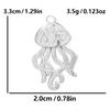 10pcs/Lot No Fade Metal Charm Sword Marine Organism Stainless Steel Pendants For Jewelry Making Supplies Animal Charms Findings
