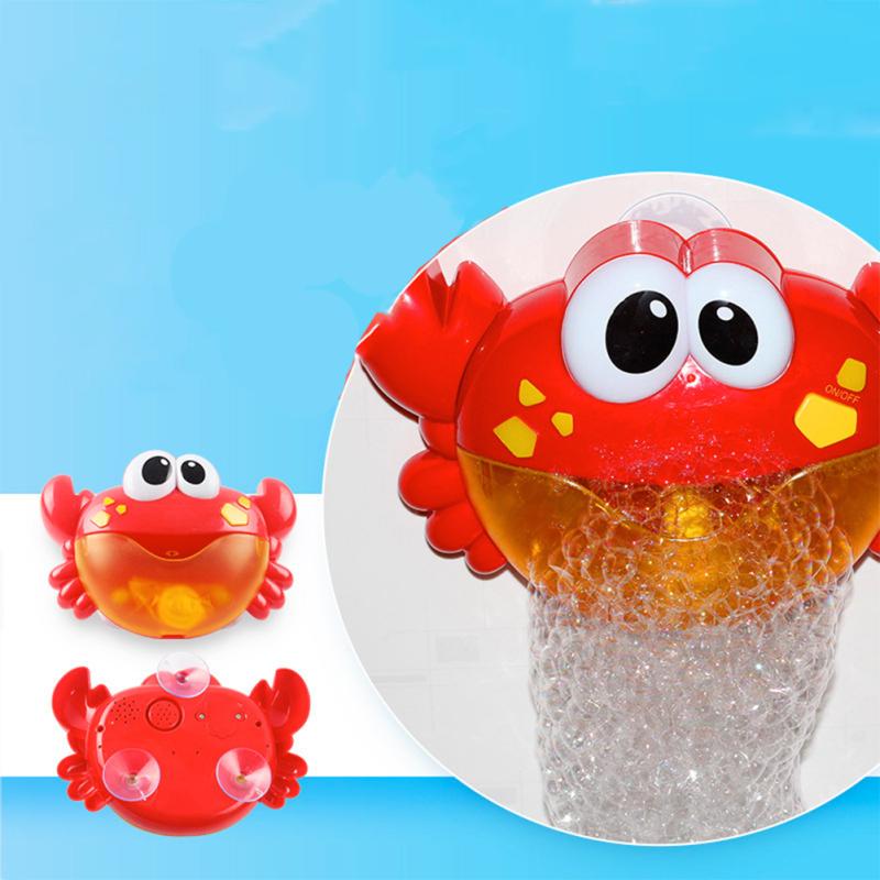 

LWN Baby Bath Bubble Machine Cute Bubble Crab Electric Music Bubble Toy For Children